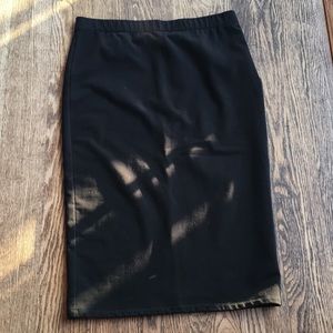 James Perse Long black pencil skirt